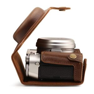 MegaGear MG1893 Ever Ready Genuine Leather Camera Case Compatible with Fujifilm X100V - Brown