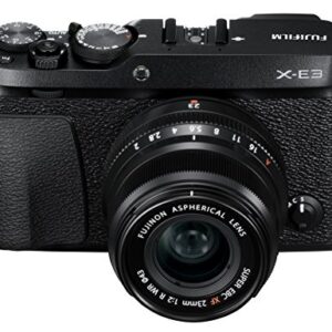 Fujifilm X-E3 Mirrorless Digital Camera w/XF23mmF2 R WR Kit - Black