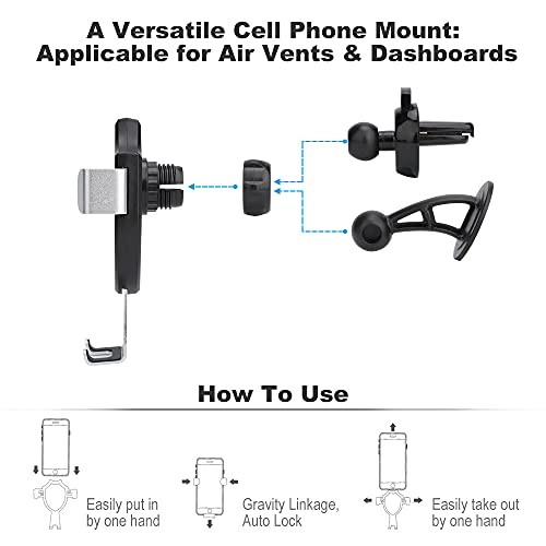 Vintage Roller Skates Car Phone Holder Mount Universal Cellphone Vent Clamp for Dashboard Windshield Stand