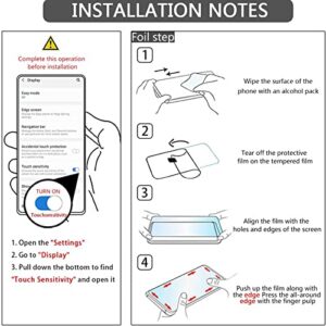 BIIKoil [2+2 Pack] for Samsung Galaxy S22 Ultra 5G Screen Protector Tempered Glass Camera Lens Protector,Touch Sensitive,Fingerprint Support,9H Hardenss(6.8")