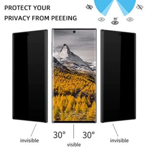 BIIKoil [2+2 Pack] for Samsung Galaxy S22 Ultra 5G Screen Protector Tempered Glass Camera Lens Protector,Touch Sensitive,Fingerprint Support,9H Hardenss(6.8")