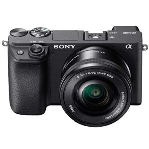 Sony Alpha a6400 24.2MP Mirrorless Digital Camera with 16-50mm f/3.5-5.6 OSS Lens - Bundle With Camera Case, 32GB SDHC Card, 40.5mm Filter Kit, Cleaning Kit, Card Reader, Memory Wallet, PC Software