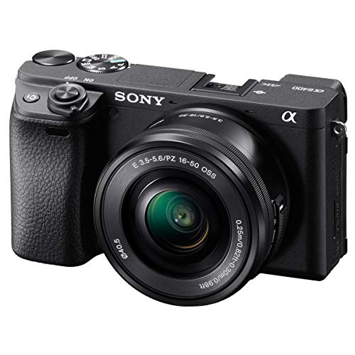 Sony Alpha a6400 24.2MP Mirrorless Digital Camera with 16-50mm f/3.5-5.6 OSS Lens - Bundle With Camera Case, 32GB SDHC Card, 40.5mm Filter Kit, Cleaning Kit, Card Reader, Memory Wallet, PC Software