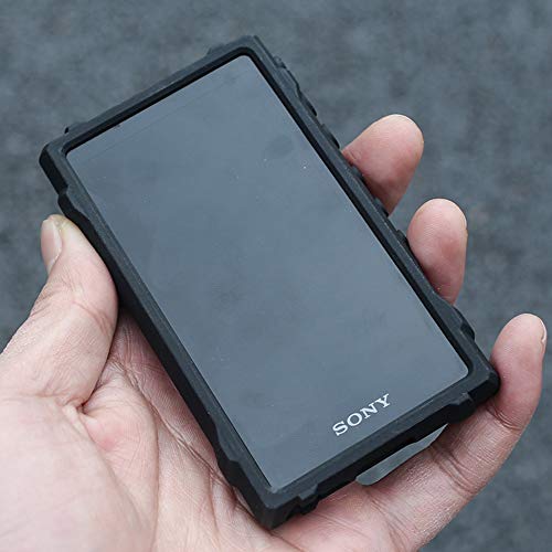 Fat Bear for Sony Walkman NW-A100 A105 A106 Case, Rugged Shockproof Armor Full Protective Skin Case Cover for Sony Walkman NW-A100 A105 A105HN A106 A106HN A100TPS (Black)