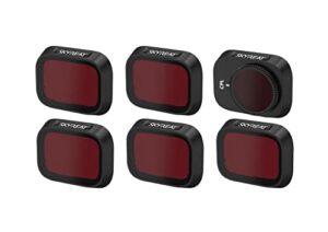 skyreat nd filters set for dji mini 3 / mini 3 pro accessories,6-pack (cpl,nd8,nd16,nd32,nd64,nd128) (aluminum version)