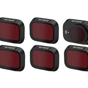 Skyreat ND Filters Set for DJI Mini 3 / Mini 3 Pro Accessories,6-Pack (CPL,ND8,ND16,ND32,ND64,ND128) (Aluminum Version)