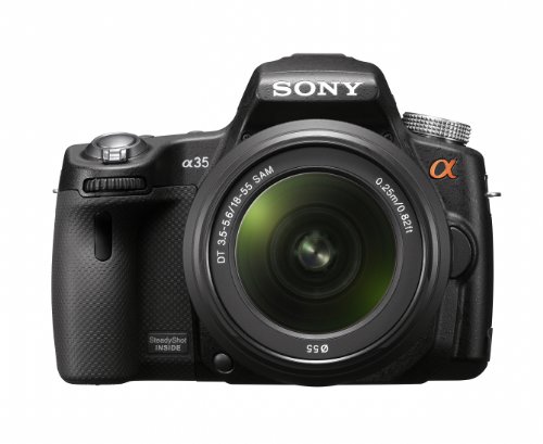 Sony Alpha SLT-a35 16 MP Digital SLR Kit with Translucent Mirror Technology and 18-55mm Lens