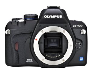 olympus evolt e420 10mp digital slr camera (body only)