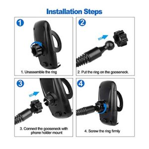 Cup Phone Holder for Car, Car Cup Holder Phone Mount, Universal Adjustable Gooseneck Cup Holder Cradle Car Mount for iPhone Samsung Google Huawei Xiaomi LG Other Smartphones