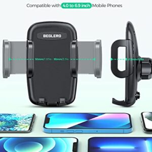 Beglero Car Vent Phone Mount, AC Vent Phone Holder with 3-Level Adjustable Clip, Air Vent Phone Holder Compatible with iPhone 13 12 SE 11 Pro Max XS XR, Galaxy Note 20 S20 S10 and More