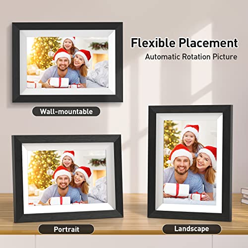 Secura Home WiFi Digital Picture Frame 10.1 Inch IPS HD Touch Screen Smart Cloud Photo Frame with 32GB Storage, Auto-Rotate, Wall-mountable, Share Photos and Videos via Frameo App from Anywhere