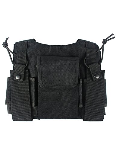 Lewong Universal Radio Chest Harness Bag Pocket Pack Holster  for Two Way Radio (Rescue Essentials)