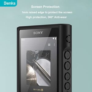 Benks Flexible Slim PC+TPU Protective Armor Shell Skin Case Cover for Sony Walkman NW-WM1AM2 WM1AM2 NW-WM1ZM2 WM1ZM2 (Benks Black case)