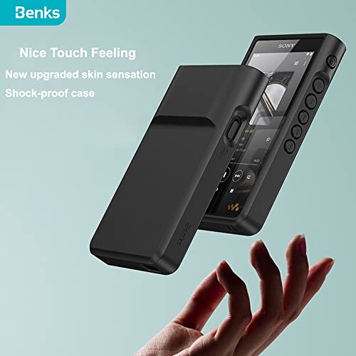 Benks Flexible Slim PC+TPU Protective Armor Shell Skin Case Cover for Sony Walkman NW-WM1AM2 WM1AM2 NW-WM1ZM2 WM1ZM2 (Benks Black case)