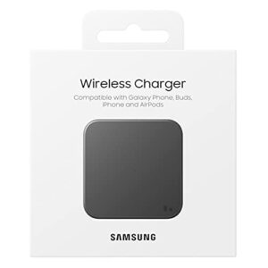 samsung wireless charger fast charge pad for qi-enabled phones, 2021 – black