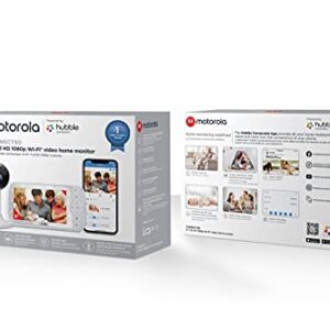 Motorola Connect60-2 Dual Camera Hubble Connected Video Baby Monitor - 5" Screen, 1080p Wi-Fi Viewing 2-Way Audio, Night Vision, Digital Zoom and Hubble App (Connect60-2 Dual Camera) (Renewed)