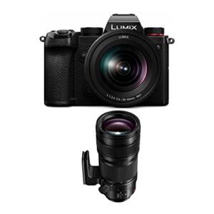 Panasonic DC-S5KK LUMIX S5 4K Mirrorless Full-Frame L-Mount Camera with 20-60mm Lens and 70-200mm f/2.8 Telephoto Lens and DMW-BLK22 Battery Bundle (3 Items)