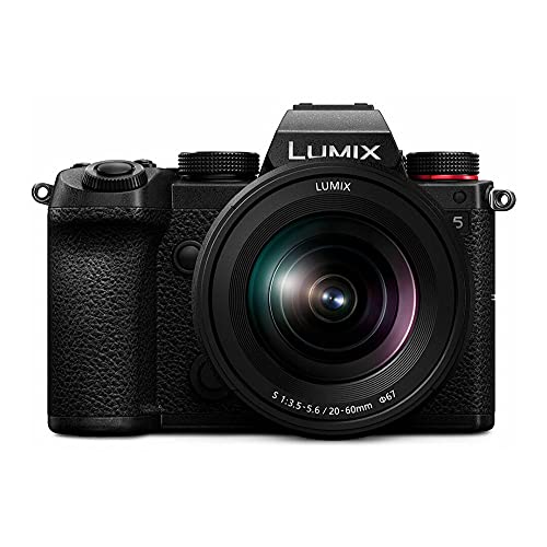 Panasonic DC-S5KK LUMIX S5 4K Mirrorless Full-Frame L-Mount Camera with 20-60mm Lens and 70-200mm f/2.8 Telephoto Lens and DMW-BLK22 Battery Bundle (3 Items)