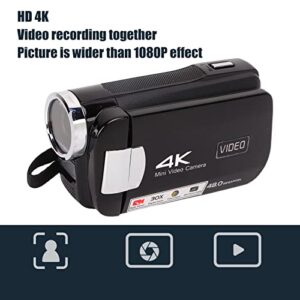Pomya HD Digital Camera, Infrared Night Vision Recording DV Camera, Handheld 4K Videos Shooting Cameras, IPS Screen with Storage Bag for Photograph(#3)