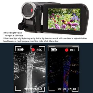 Pomya HD Digital Camera, Infrared Night Vision Recording DV Camera, Handheld 4K Videos Shooting Cameras, IPS Screen with Storage Bag for Photograph(#3)