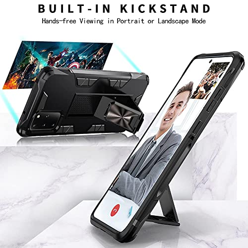 Military Grade Drop Samsung Galaxy S20 Plus Case Galaxy S20+ Case Shockproof with Kickstand Stand Built-in Magnetic Car Mount Armor Heavy Duty Protective Case for Galaxy S20 Plus Phone Case (Blue)