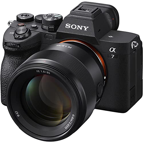 Sony a7 IV Full Frame Mirrorless Camera Body with 2 Lens Kit FE 85mm F1.8 + 28-70mm F3.5-5.6 ILCE-7M4K/B + SEL85F18 Bundle w/Deco Gear Backpack + Monopod + Extra Battery, LED and Accessories