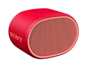 sony srs-xb01 compact portable bluetooth speaker: loud portable party speaker – built in mic for phone calls bluetooth speakers – red – srs-xb01