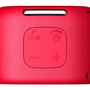 Sony SRS-XB01 Compact Portable Bluetooth Speaker: Loud Portable Party Speaker - Built in Mic for Phone Calls Bluetooth Speakers - Red - SRS-XB01