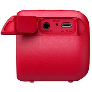 Sony SRS-XB01 Compact Portable Bluetooth Speaker: Loud Portable Party Speaker - Built in Mic for Phone Calls Bluetooth Speakers - Red - SRS-XB01