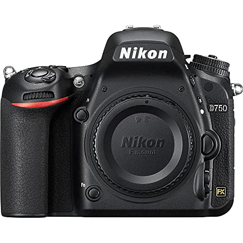 Nikon D750 24.3MP DSLR Digital Camera with AF-S 50mm f/1.8G Lens (1543) Deluxe Bundle with 64GB SD Card + Large Camera Bag + Filter Kit + Spare Battery + Telephoto Lens (Renewed)