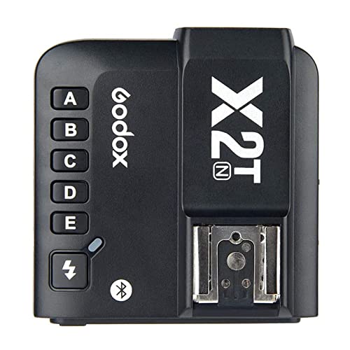 Godox X2T-N 2.4G Wireless Flash Trigger Transmitter Compatible with Nikon Camera Support i-TTL HSS 1/8000s Group Function LED Control Panel