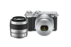 nikon 1 j5 mirrorless digital camera w/ 10-30mm pd-zoom lens & 30-110mm lens (silver)