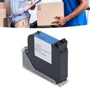 FTVOGUE Handheld Inkjet Printer Cartridge,42ml Coding Cartridge Replacement 25.4mm Black for Printing