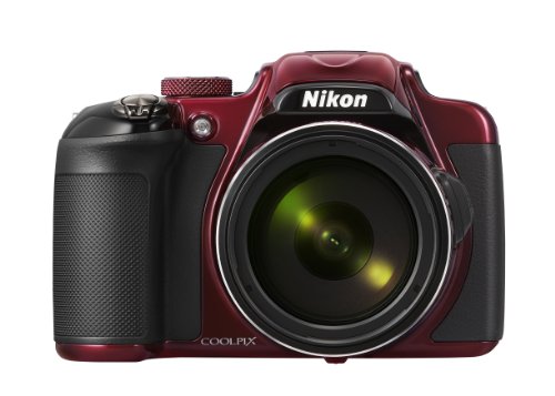 Nikon COOLPIX P600 16.1 MP Wi-Fi CMOS Digital Camera with 60x Zoom NIKKOR Lens and Full HD 1080p Video (Red) (Discontinued by Manufacturer)