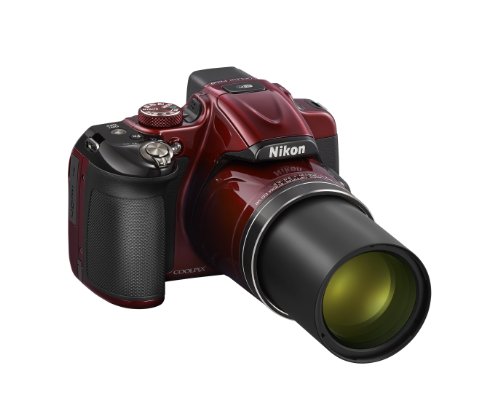 Nikon COOLPIX P600 16.1 MP Wi-Fi CMOS Digital Camera with 60x Zoom NIKKOR Lens and Full HD 1080p Video (Red) (Discontinued by Manufacturer)