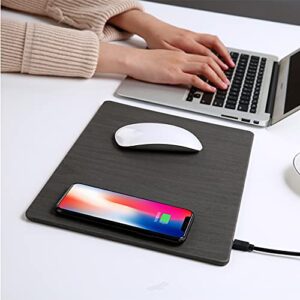 Fast Wireless Charger Mouse Pad,Fast Wireless Charging Mouse Mat 10w Qi Certified Case-Friendly for iPhone 14/14Pro/14Pro Max/13/13Pro/13Pro Max/12/12 Pro/11/11Pro/XR/X,Samsung Galaxy S10/S9 for Gifts