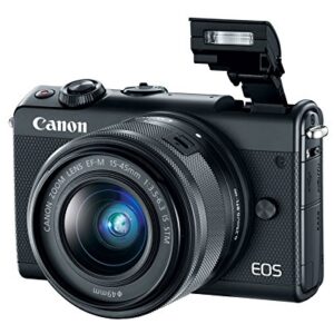 Canon EOS M100 Mirrorless Camera w/ 15-45mm Lens - Wi-Fi, Bluetooth, and NFC enabled (Black) (2209C011)