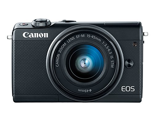 Canon EOS M100 Mirrorless Camera w/ 15-45mm Lens - Wi-Fi, Bluetooth, and NFC enabled (Black) (2209C011)