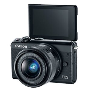 Canon EOS M100 Mirrorless Camera w/ 15-45mm Lens - Wi-Fi, Bluetooth, and NFC enabled (Black) (2209C011)