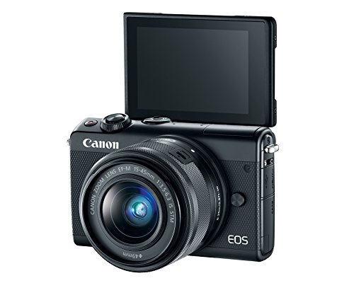 Canon EOS M100 Mirrorless Camera w/ 15-45mm Lens - Wi-Fi, Bluetooth, and NFC enabled (Black) (2209C011)