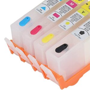 Fafeicy 4PCS Ink Cartridge,Permanent Chip Replacement Refill Ink Cartridge PP for Office (HP 905)