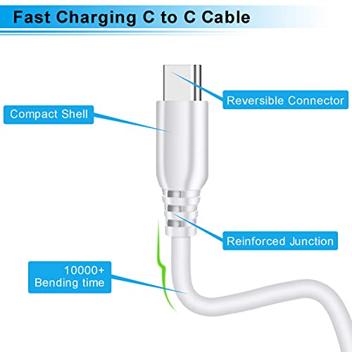 Pixel 7 Charger Block, USB C Fast Charger 20W Power Adapter Plug Android Phone Charger Box with 6ft USB C to C Cable for Pixel 7 Pro 6a 6 5a 5 4 3 2 XL, Samsung S22 Ultra S21 FE 5G S20 A53 A73 A23 A13