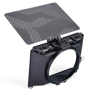 tiltaing mini matte box – lightweight filter support with top flag for dslr or small cine-style cameras lenses | mb-t15