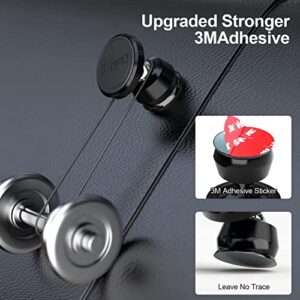 IKOPO [2 Pack] 【Metal】 Magnetic Phone Holder for Car Dashboard, Universal Cell Phone Mount for Car with Strong Magnet