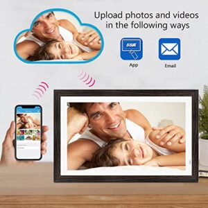 21.5 Inch Large WiFi Digital Picture Frame with 1920x1080 FHD IPS Screen, Send Photo/Videos Via APP or Email, 16GB Storage, Support USB Drive/SD Card Extend Storage, Manual Rotation, Wall Mountable