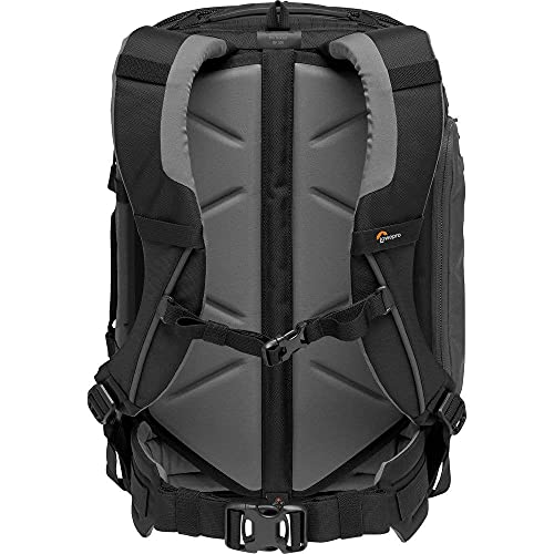 Lowepro LP37268-PWW Pro Trekker BP 350 AW II Outdoor Camera Backpack with Maxfit Dividers, Fits 15-inch Laptop/iPad, for Pro Mirrorless and DSLR, Gimbal, Drone, DJI, Black/Dark Grey