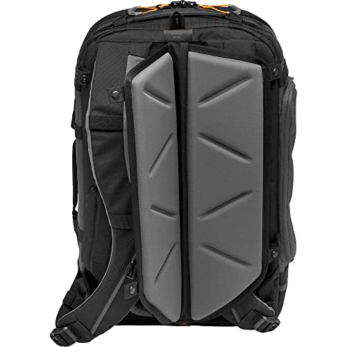 Lowepro LP37268-PWW Pro Trekker BP 350 AW II Outdoor Camera Backpack with Maxfit Dividers, Fits 15-inch Laptop/iPad, for Pro Mirrorless and DSLR, Gimbal, Drone, DJI, Black/Dark Grey