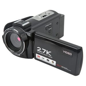 pomya digital camera dv camera,3in ips screen hd digital video camera,48mp dv camera night vision recording camera(black)