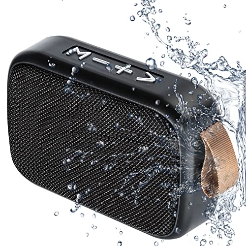 Bluetooth Speakers,IPX7 Waterproof Shower Speakers,Portable Wireless Speaker with Stereo Sound,Support FM Radio,Outdoor Wireless Speaker for iPhone iOS/Android at Party, Travel, Beach, Home, Camping