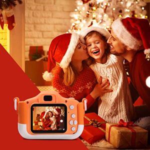 children camera, children’s photography video hd mini digital camera, front and rear dual lens 4000w pixe-l, tf-card max 32g, creative photo frame, filter mode, games, portable toy